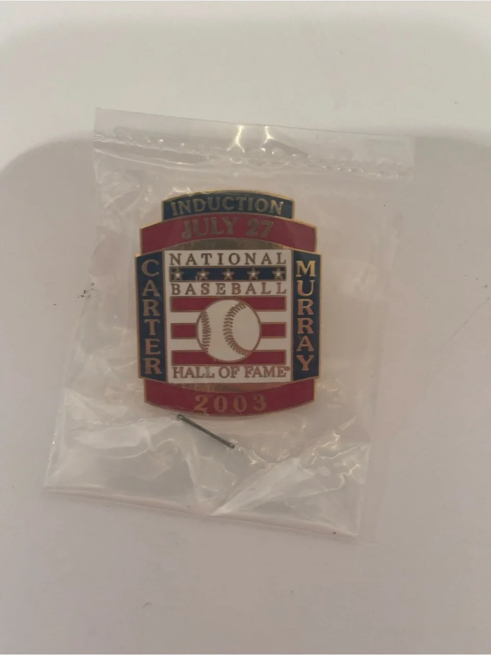 2003  MLB Baseball Hall Of Fame Induction Pin Gary Carter Eddie Murray